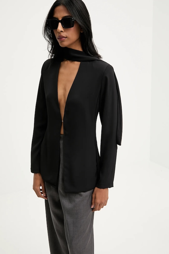 Answear.LAB marynarka tkanina czarny 93020