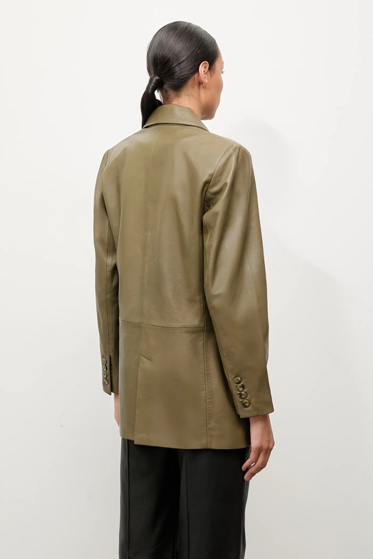 Îmbrăcăminte Answear.LAB sacou de piele WA25-MKD010 verde