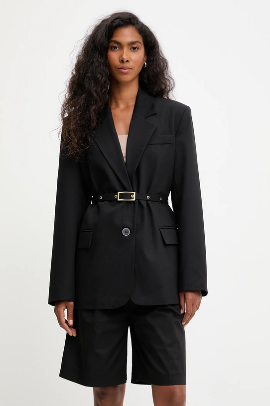 Answear Lab marynarka tkanina czarny LF.130904.tos