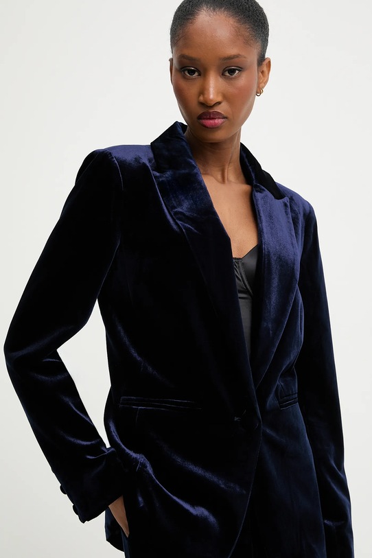 Answear.LAB marynarka welurowa 3079 granatowy