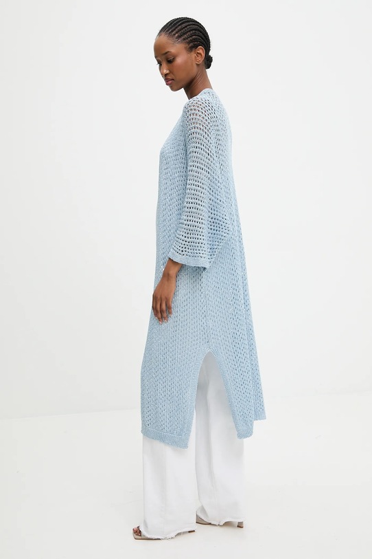 Answear.LAB marynarka dzianina niebieski PK22159