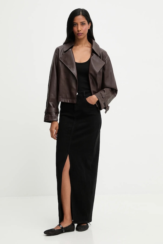 Answear.LAB geaca ramones B9601.ILK maro WA25