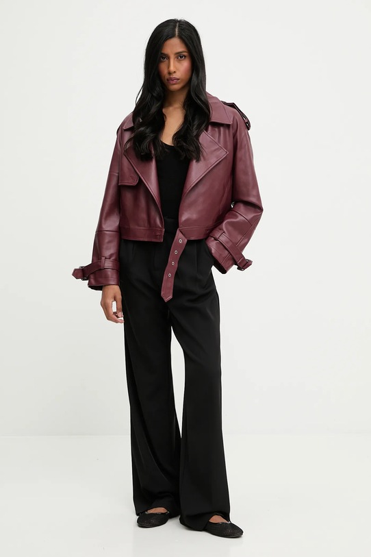 Biker jakna Answear.LAB B9665.ILK bordo WA25