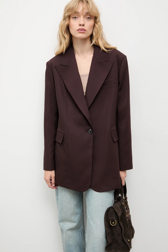 Σακάκι Answear.LAB μπορντό CK0819.TOS