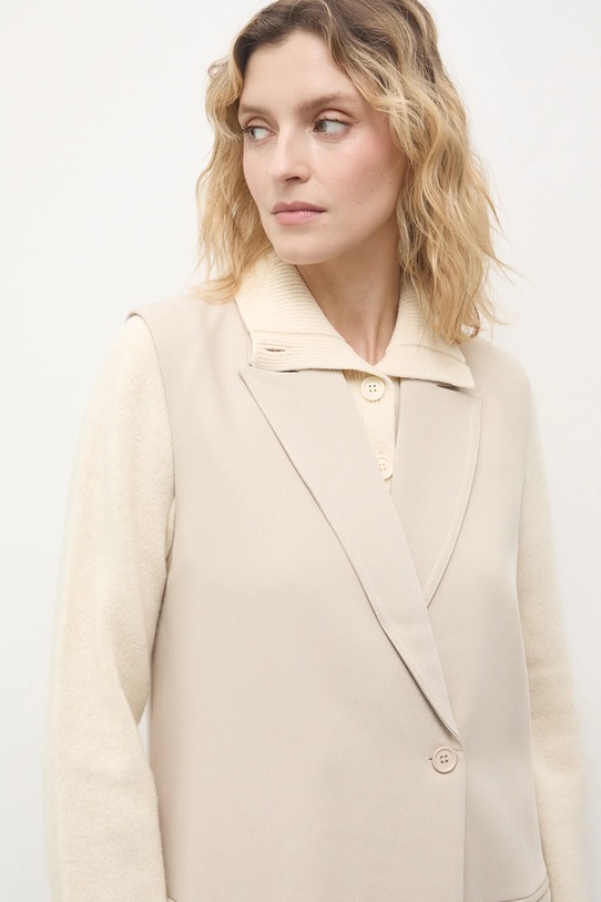 Answear.LAB kamizelka beżowy 971424.hak
