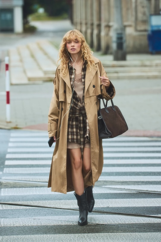 Βαμβακερό παλτό Answear.LAB άλλο καφέ 5131.iak