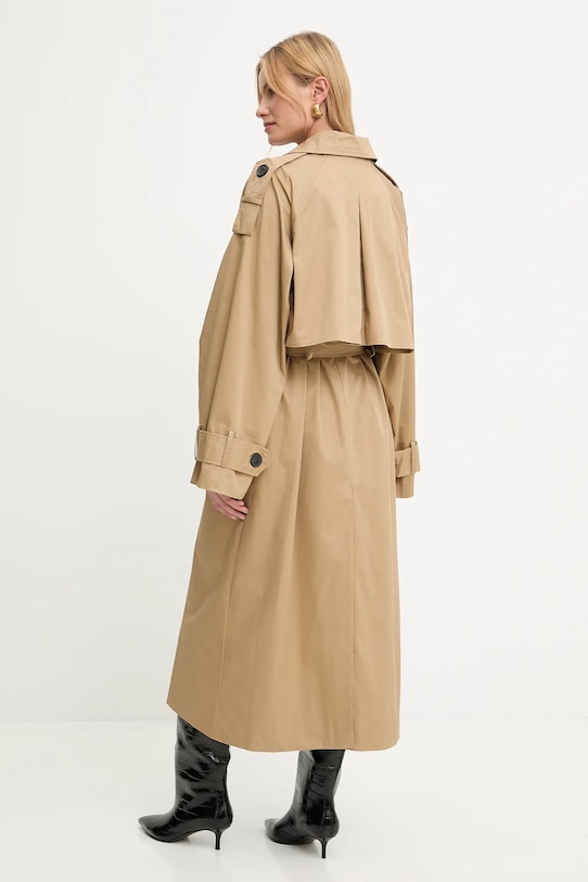 Βαμβακερό παλτό Answear.LAB καφέ 5131.iak