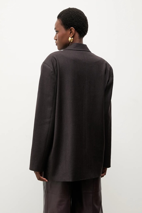 Odzież Answear.LAB marynarka z domieszką wełny lab2.tos brązowy