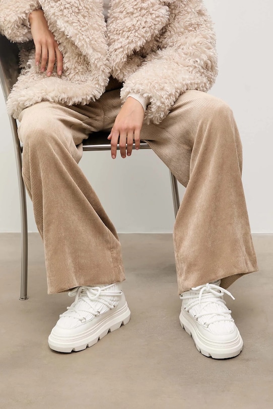 Answear.LAB śniegowce tekstylny biały WA25-OBD016