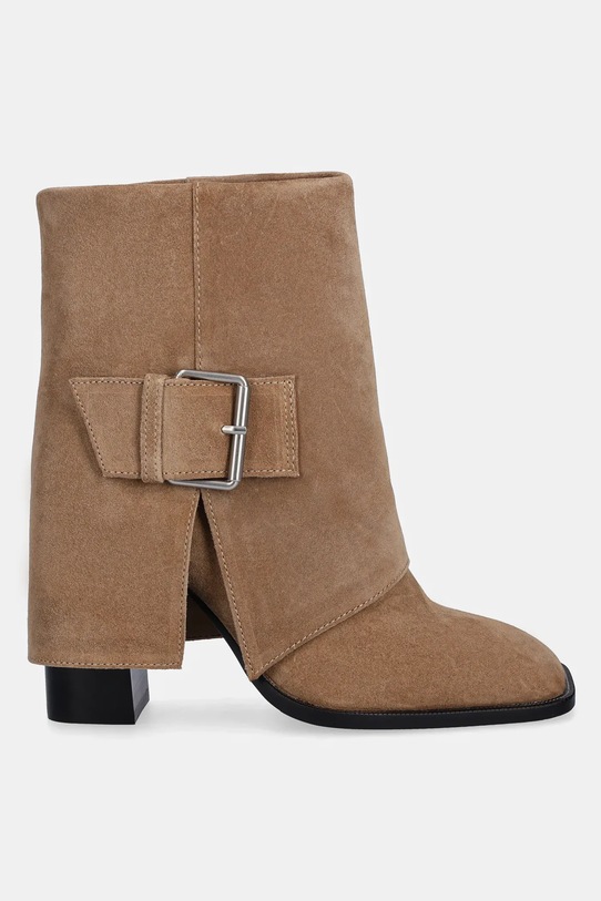 Answear.LAB botki zamszowe LT951K-695 beżowy WA25