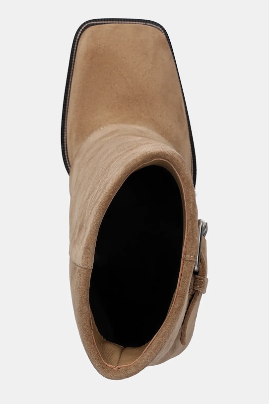 Answear.LAB botki zamszowe LT951K-695 beżowy