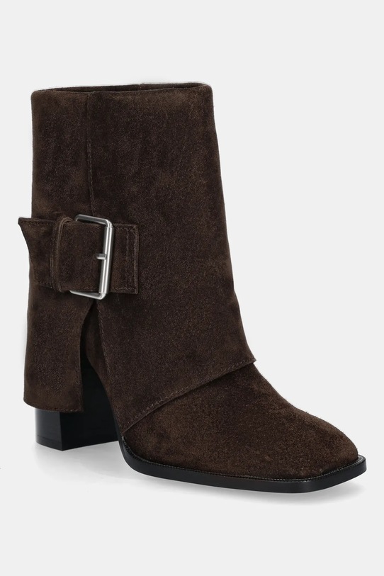 Answear.LAB cizme din piele intoarsa peste 8 cm maro LT951K-695