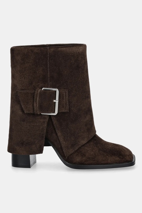 Answear.LAB botki zamszowe LT951K-695 brązowy WA25
