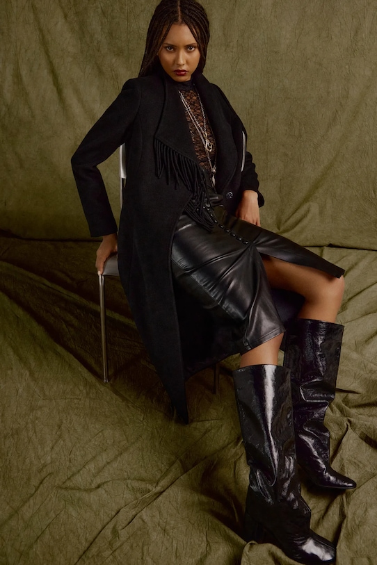 Answear.LAB ghete de piele peste 8 cm negru LT1896-1602-1