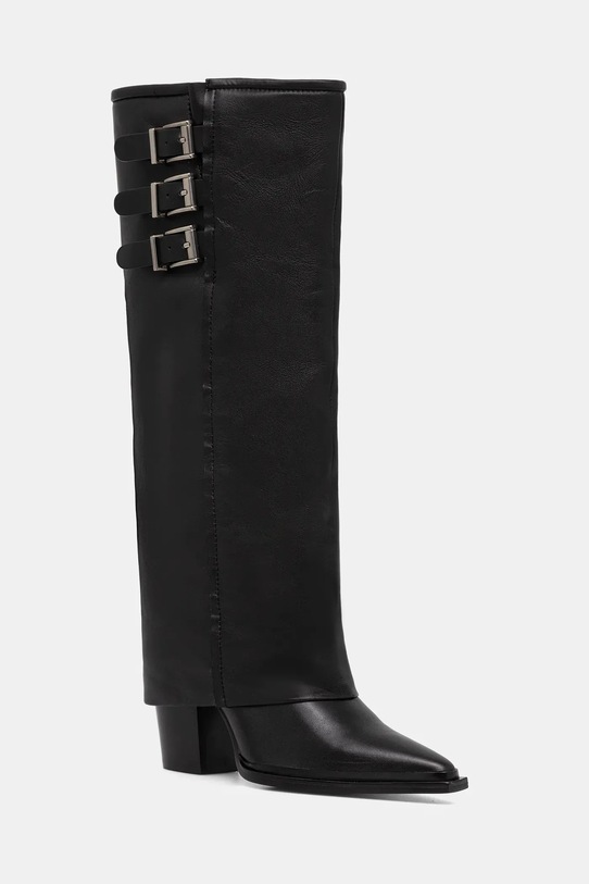 Încălțăminte Answear.LAB ghete de piele LT636-1651 negru