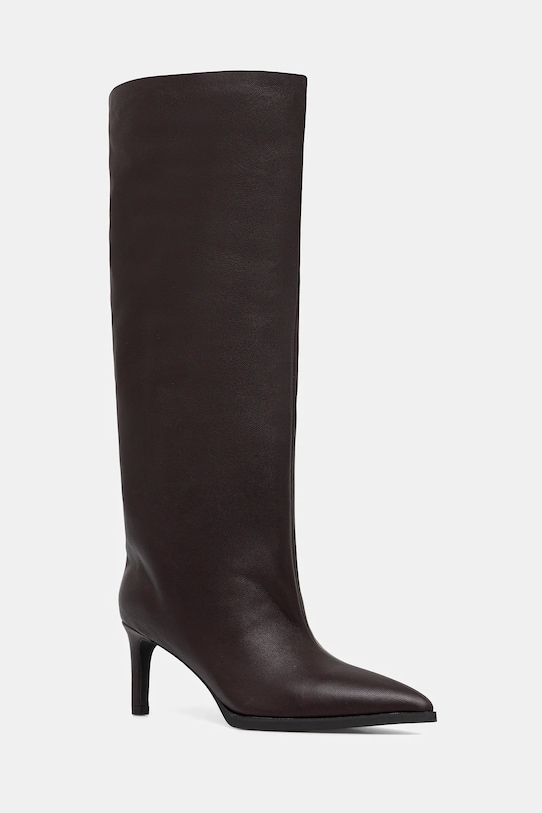 Încălțăminte Answear.LAB ghete de piele LT2326-1502-3 burgundia