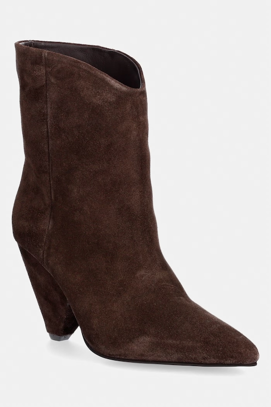 Answear.LAB botki zamszowe WA25-OBD029 brązowy WA25