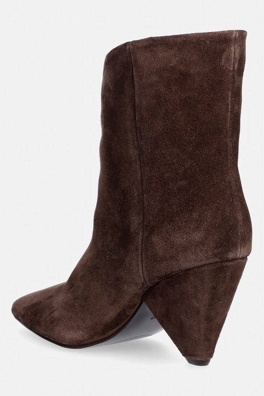 Answear.LAB cizme din piele intoarsa maro 19588