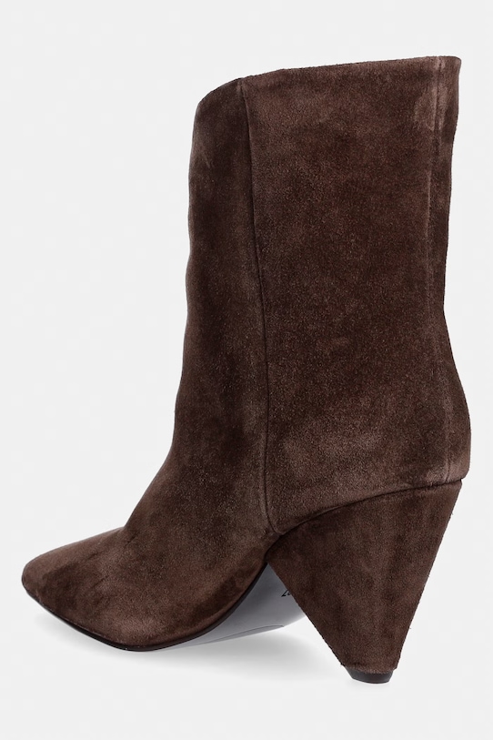 Answear.LAB cizme din piele intoarsa maro 19588