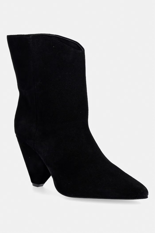 Gležnječe od brušene kože Answear.LAB WA25-OBD029 crna WA25