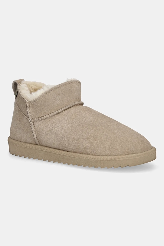 Замшеві чоботи Answear.LAB замша бежевий AW.25.8