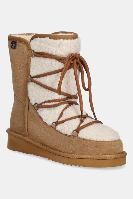 Answear.LAB śniegowce zamszowe ocieplane brązowy AW.2510