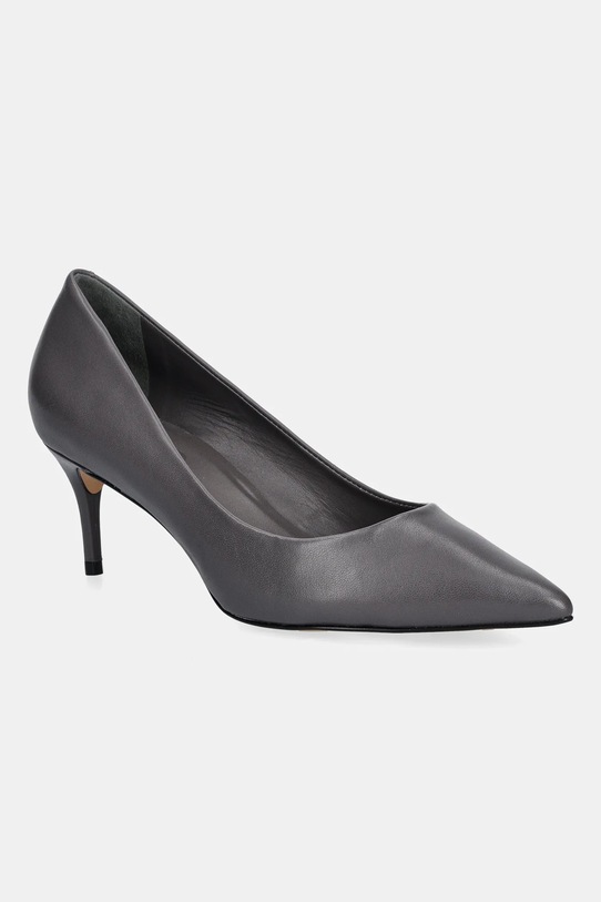 Answear.LAB szpilki skórzane 5-8 cm szary 439012D