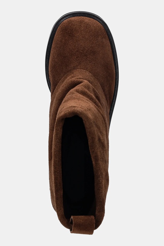 Answear.LAB cizme din piele intoarsa 844001 maro