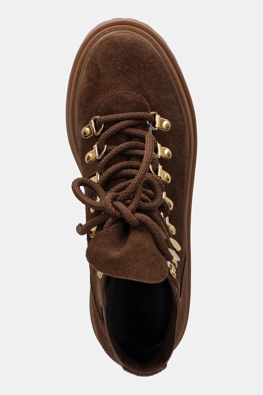 Answear.LAB botki zamszowe 506045 brązowy