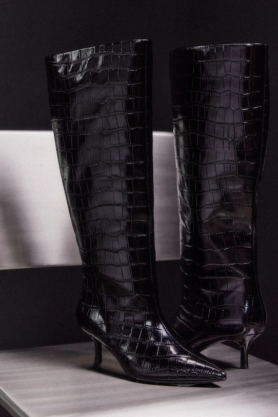 Kožené čižmy Answear.LAB usňová koža čierna V1523-315-1