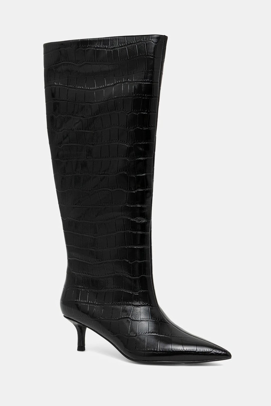 Кожаные сапоги Answear.LAB без утепления чёрный V1523-315-1