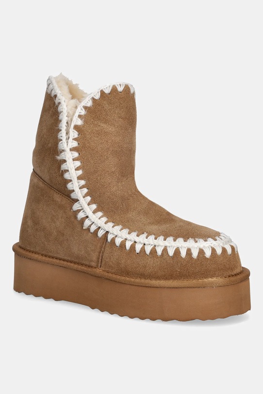 Замшеві чоботи Answear.LAB замша коричневий TX-2309004.cjk