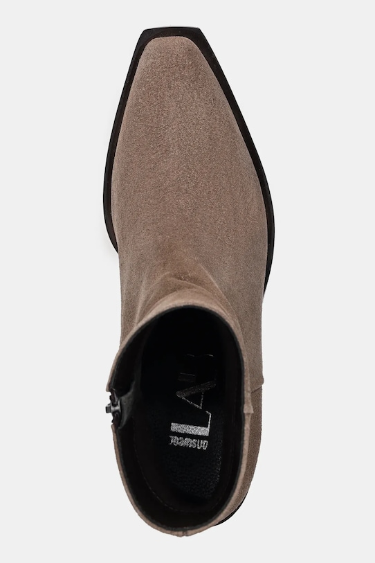 Answear.LAB stivaletti alla caviglia in camoscio beige 50102