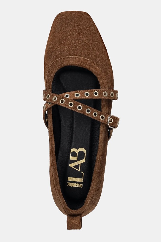 Balerinke od brušene kože Answear.LAB 7221-25 smeđa