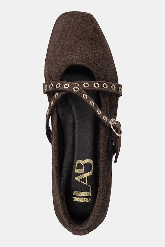 Answear.LAB baleriny zamszowe 7221-25 brązowy