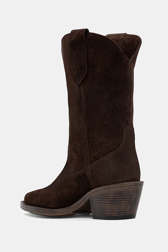 Answear.LAB botki zamszowe brązowy 5031-24
