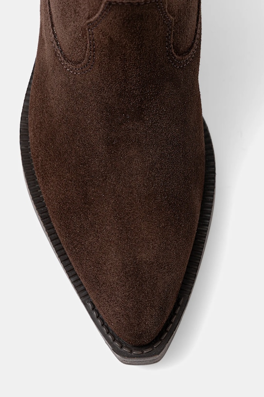 Answear.LAB botki zamszowe 5031-24 brązowy
