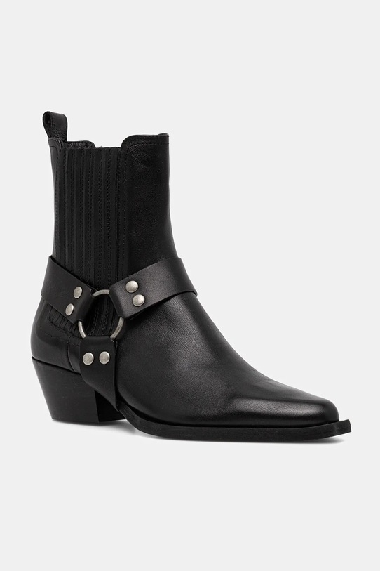 Answear.LAB sztyblety skórzane słupek czarny 24 FW 002