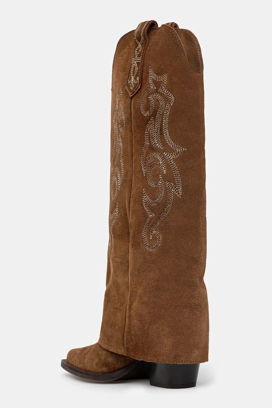 Obuwie Answear.LAB kowbojki zamszowe 24 FW 185 brązowy
