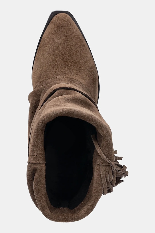 Answear.LAB botki zamszowe AN-XY25024-3188H-L brązowy