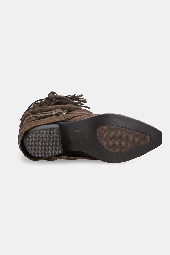 Answear.LAB botki zamszowe AN-XY25024-3188H-L brązowy