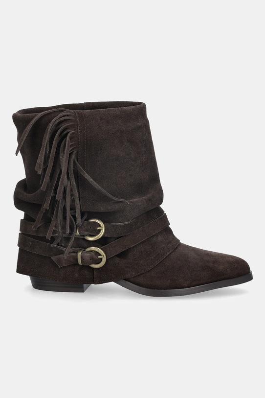 Answear.LAB botki zamszowe AN-XY25024-3188H-L brązowy WA25