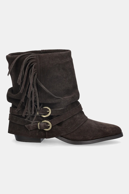 Answear.LAB stivaletti alla caviglia in camoscio AN-XY25024-3188H-L marrone WA25