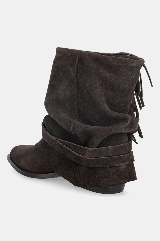 Obuwie Answear.LAB botki zamszowe AN-XY25024-3188H-L brązowy