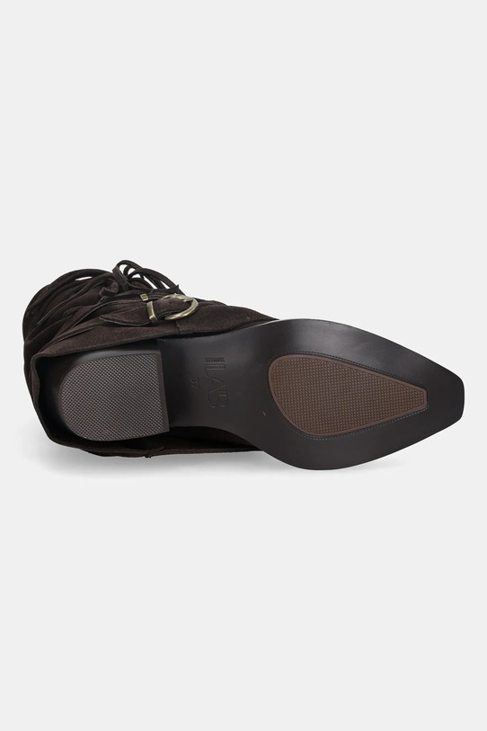 Answear.LAB botki zamszowe AN-XY25024-3188H-L brązowy