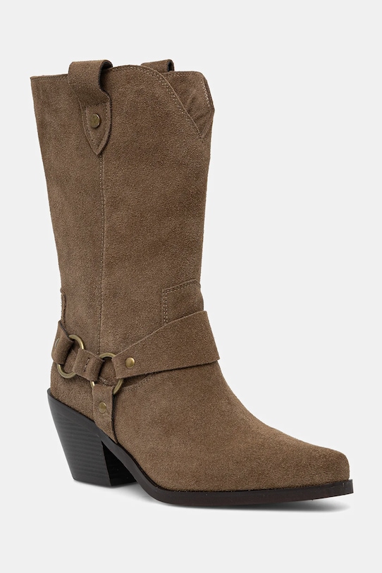 Answear.LAB kowbojki zamszowe AN-58567-2100A-L brązowy WA25