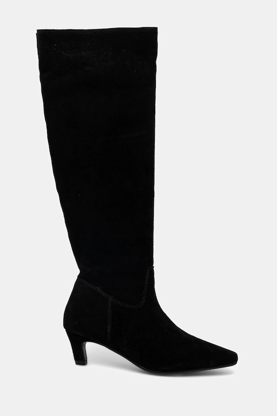 Obuwie Answear.LAB kozaki zamszowe AN-X24285-3007A-L czarny