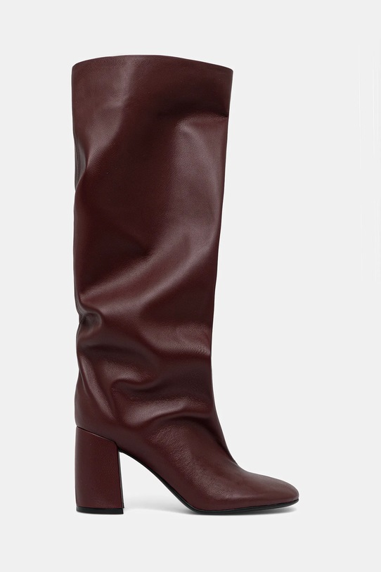 Obuwie Answear.LAB kozaki skórzane LT1896-1602-3 bordowy