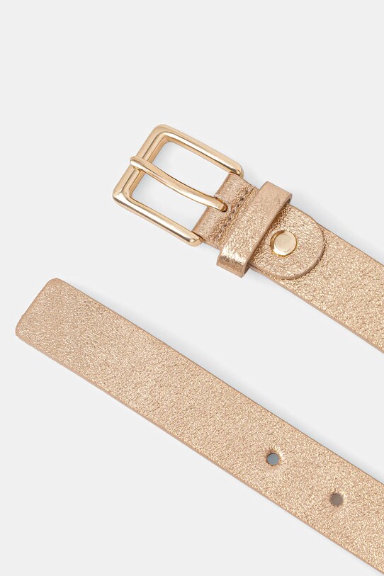 Kožený pásek Answear.LAB C-102.hak béžová WA25