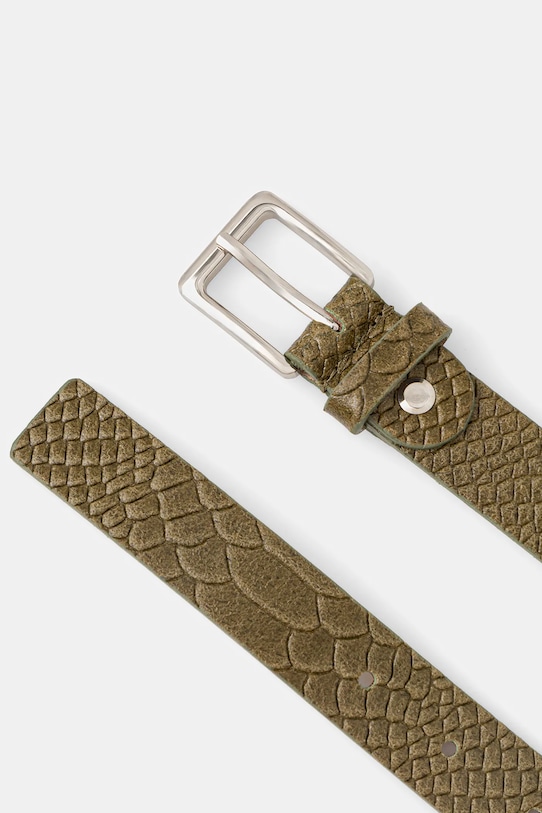 Answear Lab curea de piele C-103.hak verde WA25